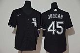 Youth White Sox 45 Michael Jordan Black 2020 Nike Cool Base Jersey,baseball caps,new era cap wholesale,wholesale hats
